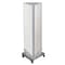 Azar Displays Three-Sided Revolving Pegboard Tower Floor Display on Wheeled Metal Base. Spinner Rack Stand. 700452-WHT - alternate 1